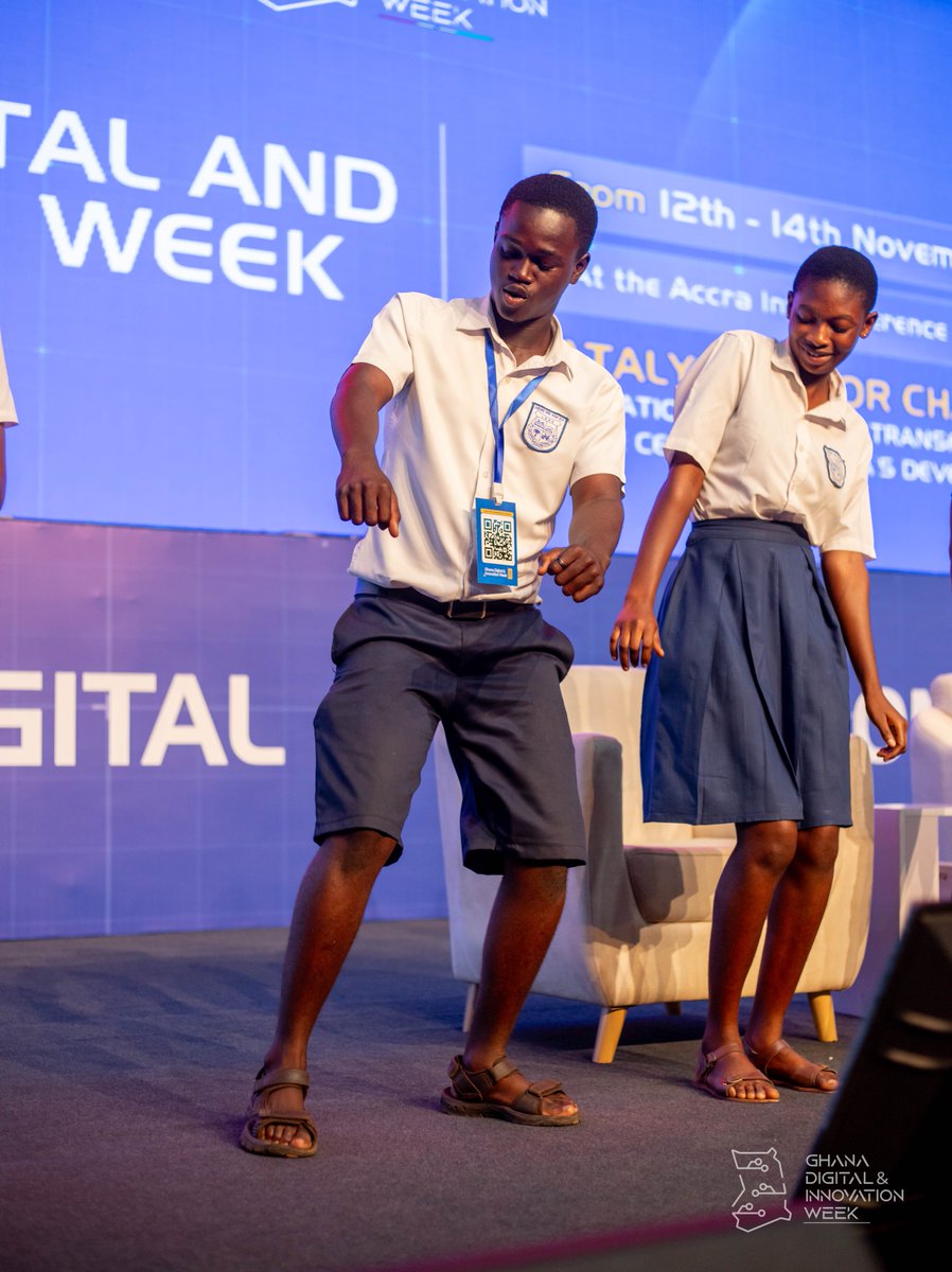 mgaconsultgh's tweet image. The energy is unmatched at #GDIW25!
Students took to the stage with an engaging dance performance that had everyone cheering and participating.

We’re not only here to learn but to enjoy, connect, and celebrate innovation together!

Join us at the AICC now !!

#GDIW #GDIW25