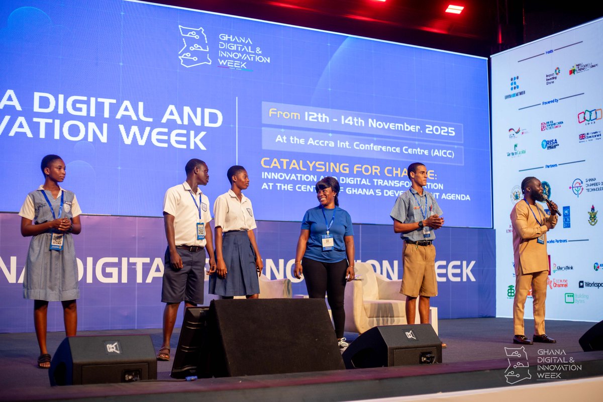 mgaconsultgh's tweet image. The energy is unmatched at #GDIW25!
Students took to the stage with an engaging dance performance that had everyone cheering and participating.

We’re not only here to learn but to enjoy, connect, and celebrate innovation together!

Join us at the AICC now !!

#GDIW #GDIW25