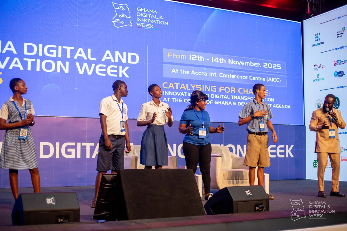 mgaconsultgh's tweet image. The energy is unmatched at #GDIW25!
Students took to the stage with an engaging dance performance that had everyone cheering and participating.

We’re not only here to learn but to enjoy, connect, and celebrate innovation together!

Join us at the AICC now !!

#GDIW #GDIW25