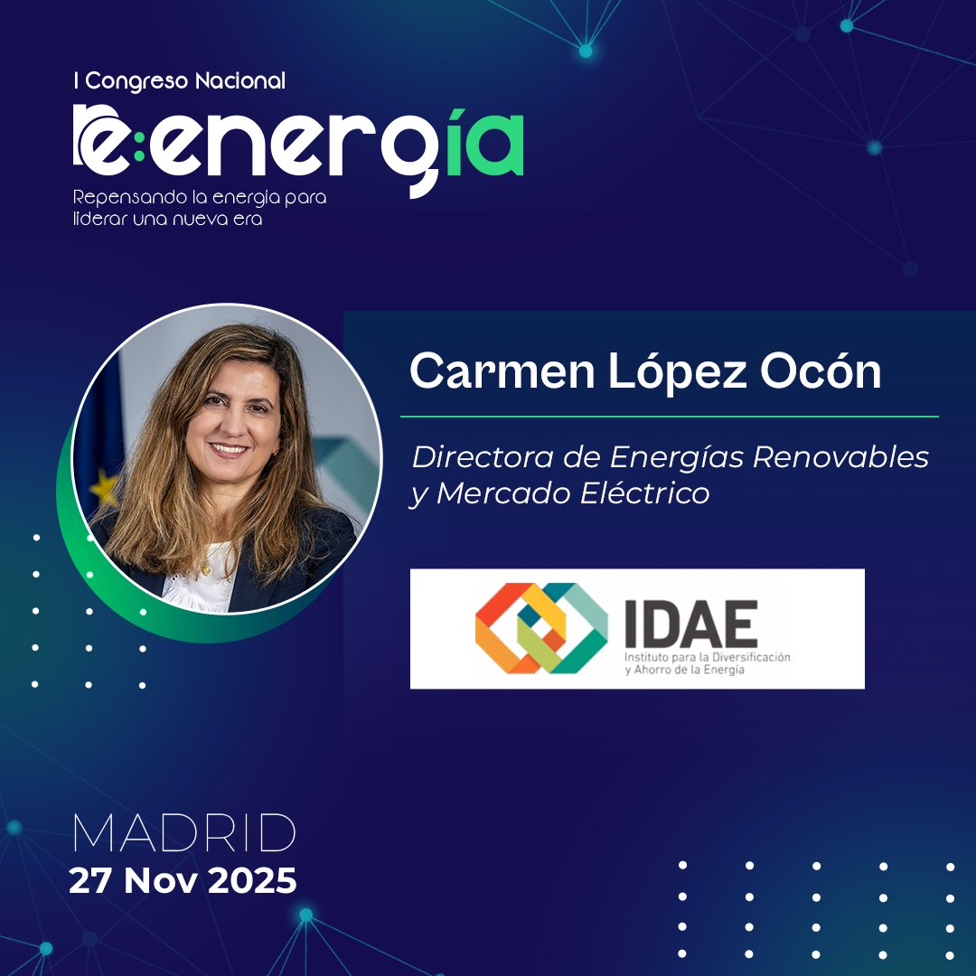 eifede_e's tweet photo. Panel 4: Comunidades Energéticas | https://t.co/Dskkfdadf0
Participantes:
🔹 Carmen López (@IDAEenergia) 
🔹 Paula Santos (@UNEFotovoltaica)
🔹 Daniel Fernández (@ENGIEgroup)

#ReEnergía #ComunidadesEnergéticas #Sostenibilidad #TransiciónEnergética #Eficiencia https://t.co/GKwY5TwK3N