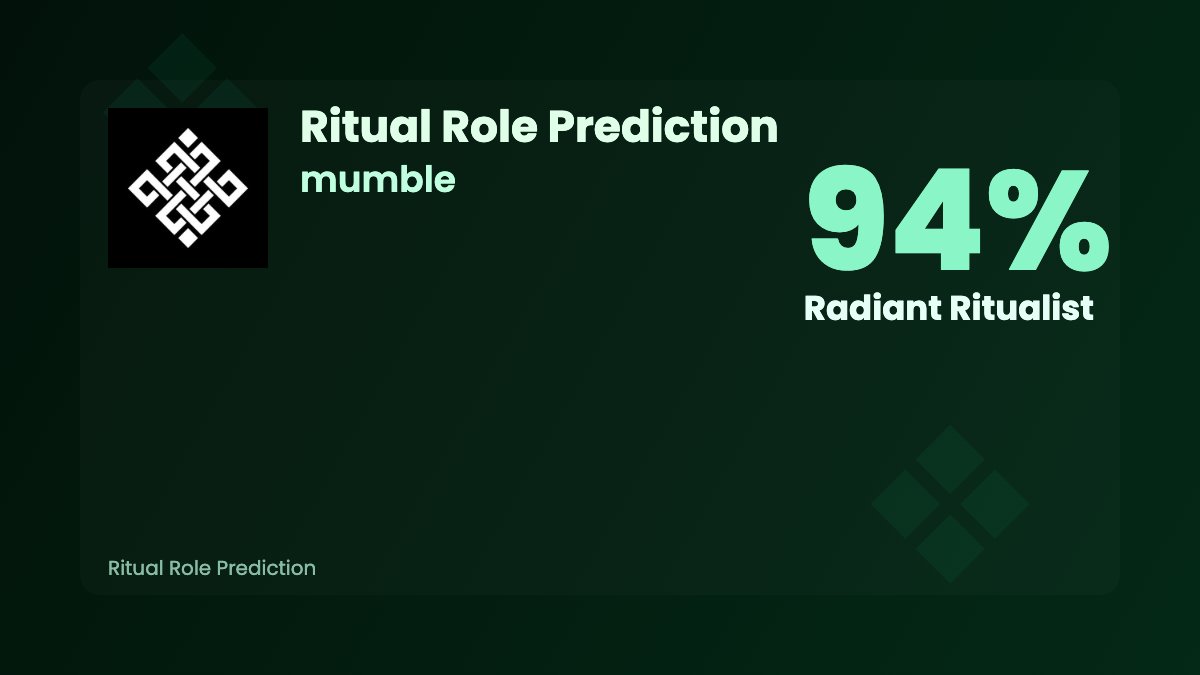 My next goal is to get Radiant ritualist role.

Thanks to <a href="/InfoTanoy/">0xTanoy.eth(❖,❖)</a> 
Now I know that I am close to it.

If you are on your way too, try yourself 👇
ritual-role-predictons.netlify.app

#Ritualnet #Ritualfnd #RitualCommunity #gRitual

💚 <a href="/akileshpotti/">Akilesh Potti</a> <a href="/niraj/">Niraj</a> <a href="/sanlsrni/">Saneel</a> <a href="/joshsimenhoff/">Josh (❖,❖)</a>