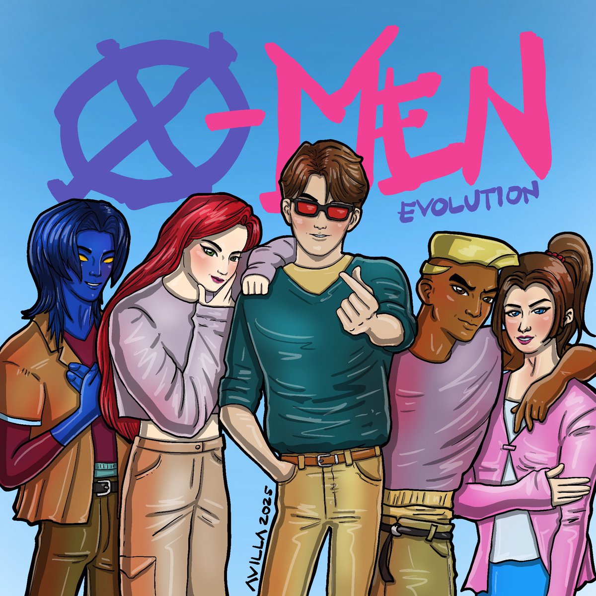 Cy_clops's tweet photo. X-Men: Evolution
Kurt Wagner, Jean Grey, Scott Summers, Evan Daniels and Kitty Pryde
#marvel #xmen #nightcrawler #jeangrey #cyclops #spyke #shadowcat #xmenevolution #xmen97 #uncannyxmen #exceptionalxmen #cyavillaarts #artwork #art #drawing #pinoyartist https://t.co/JQ4ae3NsbG