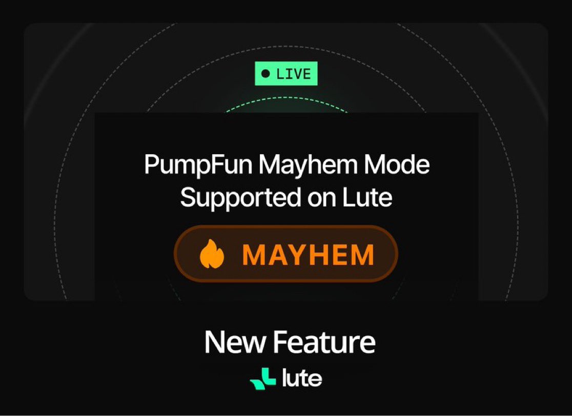 Kingsle1yy's tweet image. Happy Thursday CT 

Sometimes the charts look tempting but let’s be real not everything that pumps is worth chasing.  I’ve learned that the hard way and I know most of us have too.

That’s exactly why @lute dropped Mayhem Mode.

It’s built for those chaotic market moments when…