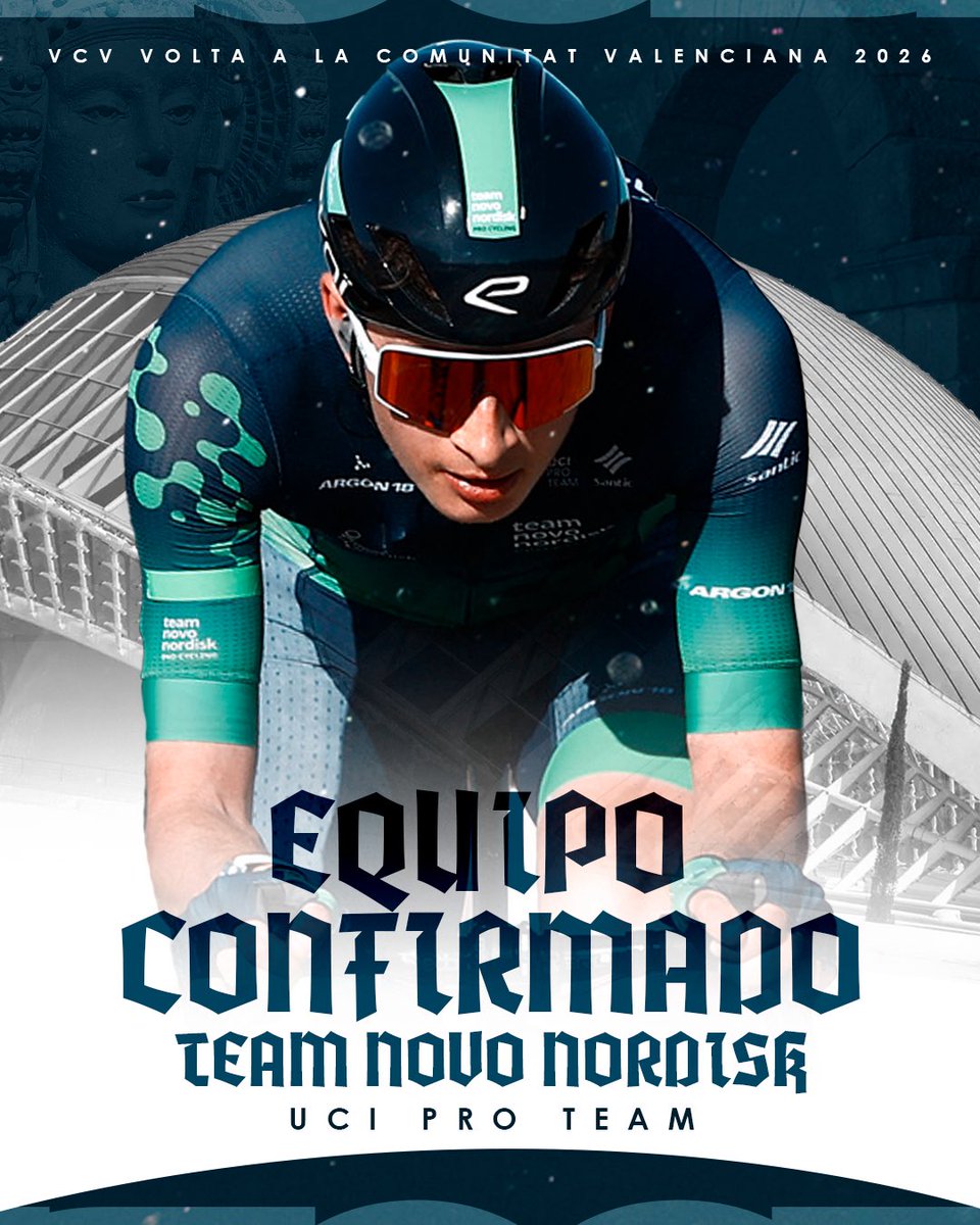 VueltaCV's tweet image. 🟢🔵 Team Novo Nordisk, confirmado ✅

🇺🇸 El equipo norteamericano vuelve a la #VCV para disputar su tercera participación consecutiva, consolidándose ya como un clásico en nuestra salida.

@teamnovonordisk