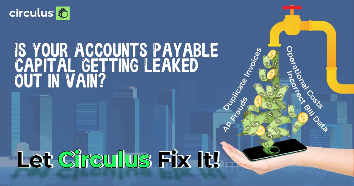 CirculusTech's tweet image. Beware of the outdated #InvoiceProcessing ways that are draining away your #AccountsPayable capital. Let the #Automation experts - #Circulus fix your flow of AP processes. For more, visit: circulus.io 

#APCapitalSavings #DigitalBills #APVisibility #AccurateData