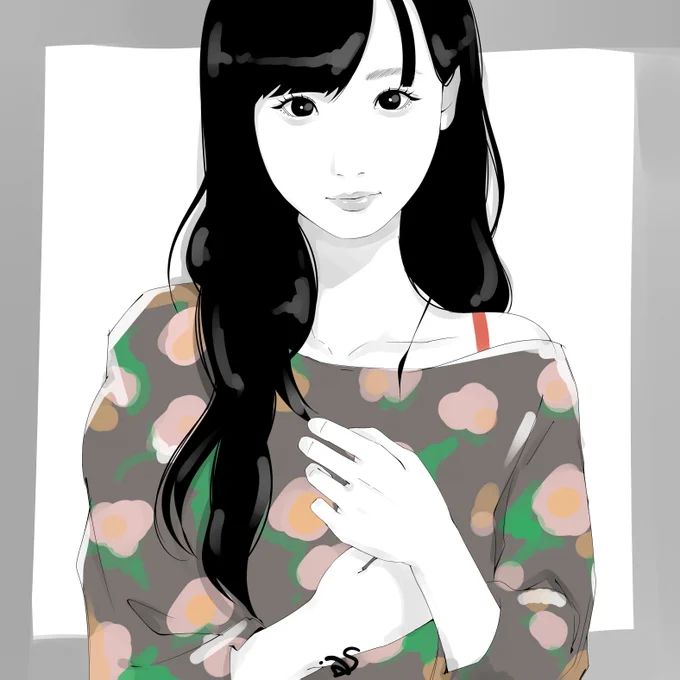 最近は乾燥肌で手がカサカサです(・ω・) 無題380(2023) #イラスト #絵描きさんフォロバ100