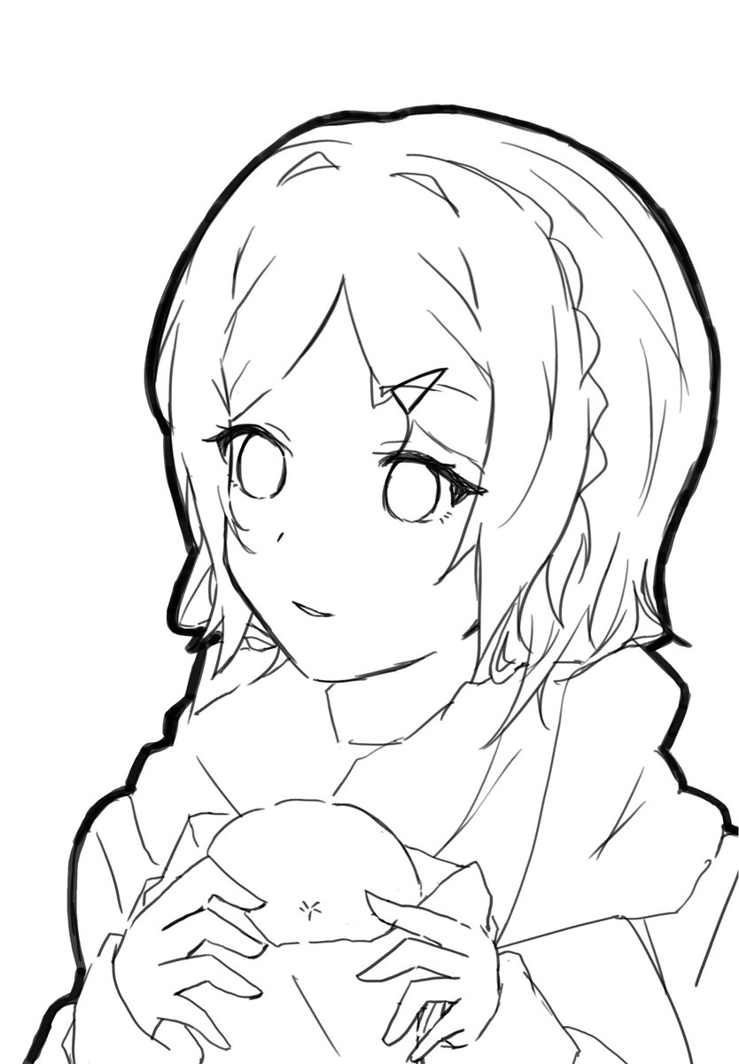 いつか塗ります。 フリー線画なんで塗っても大丈夫です というか！塗っ