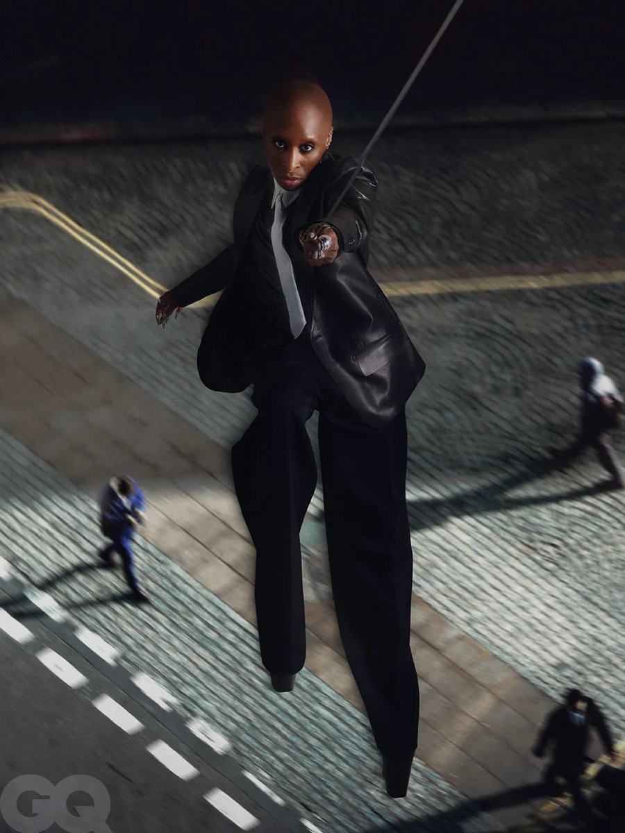 ‘Wicked’ star and GIF icon Cynthia Erivo by Campbell Addy for GQ!!