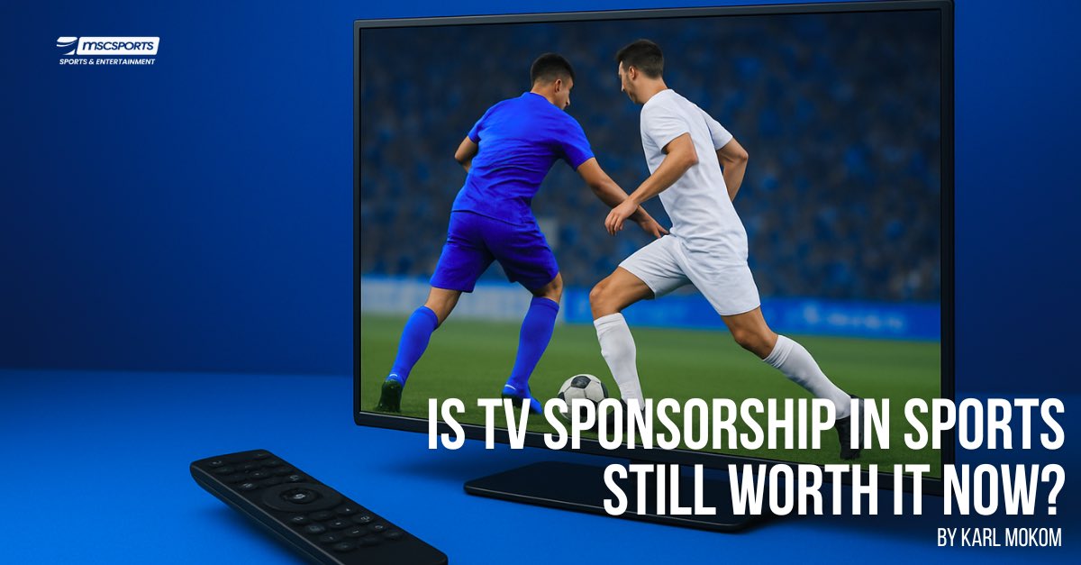 MSCSPORTS_SA's tweet photo. Is TV sponsorship still holding its value in sport?

Karl from our Measurement team breaks down the numbers, the nuance, and what brands should really be thinking about.
Read his full take on our latest thought piece – Link - https://t.co/FWeqKSKnCS

#Mscsports #sports #TV https://t.co/fJM6Ahc97Z