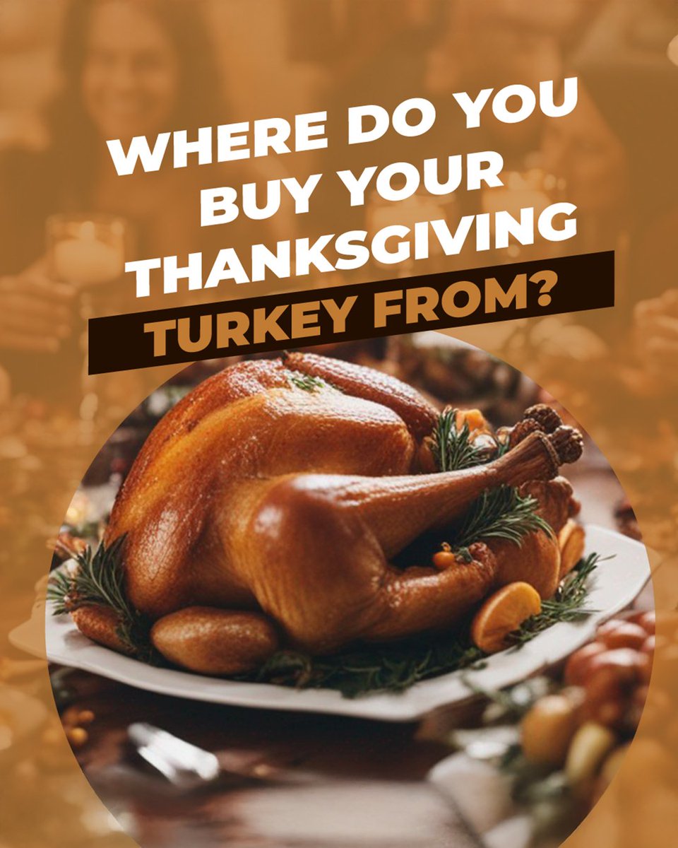 TomHeiser1's tweet photo. 🦃🛒 Gobble, gobble! 🍽️🍂 

Where's your go-to spot for the centerpiece of your Thanksgiving feast? 

🌟 Share your turkey shopping secrets with us! 

Do you head to a local farm, or your neighborhood grocery store, or have another secret spot for the https://t.co/ncJPnnWCS7