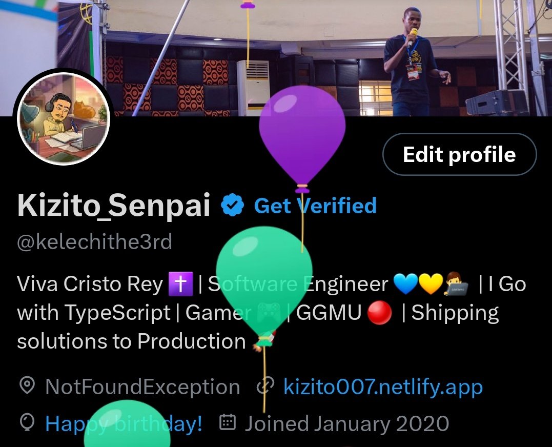 kelechithe3rd's tweet image. Got balloons today 🎉