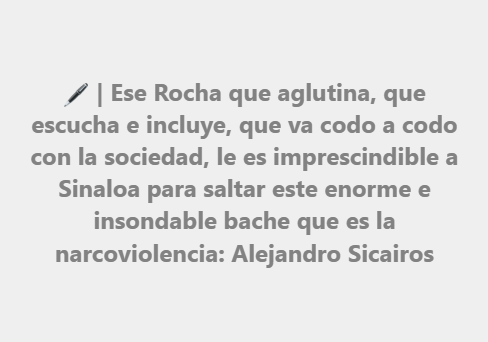 🖊️ | En el #Observatorio de este jueves, <a href="/alexsicairosr/">Alejandro Sicairos</a> escribe El Gobernador que necesita Sinaloa, Reconstruir puentes con CESP e IP, ante las reacciones que ha tenido Rocha Moya por el tema del presupuesto de seguridad
👉🏼 noroeste.com.mx/colaboraciones…
