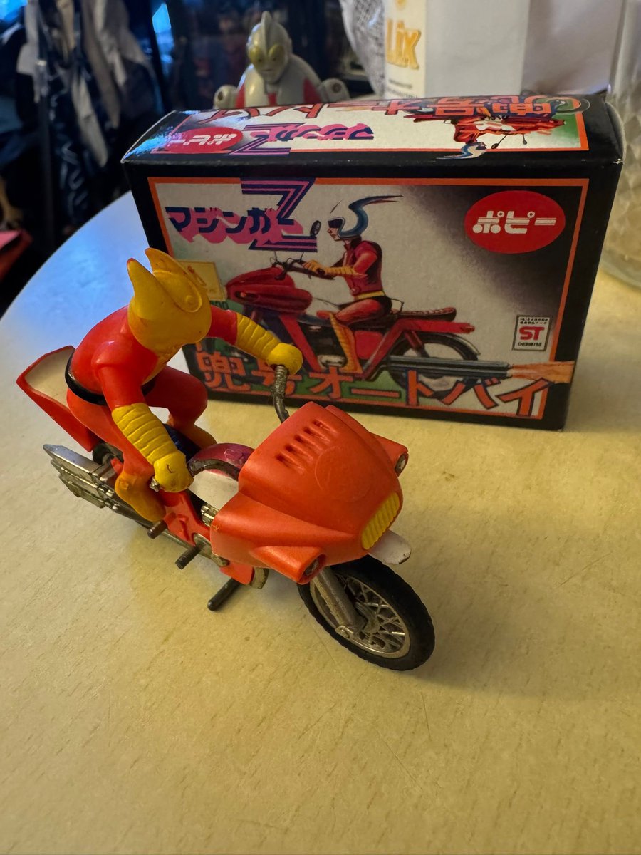 😈 ポピー マジンガーZ ミニミニ兜号オートバイ箱付‼️