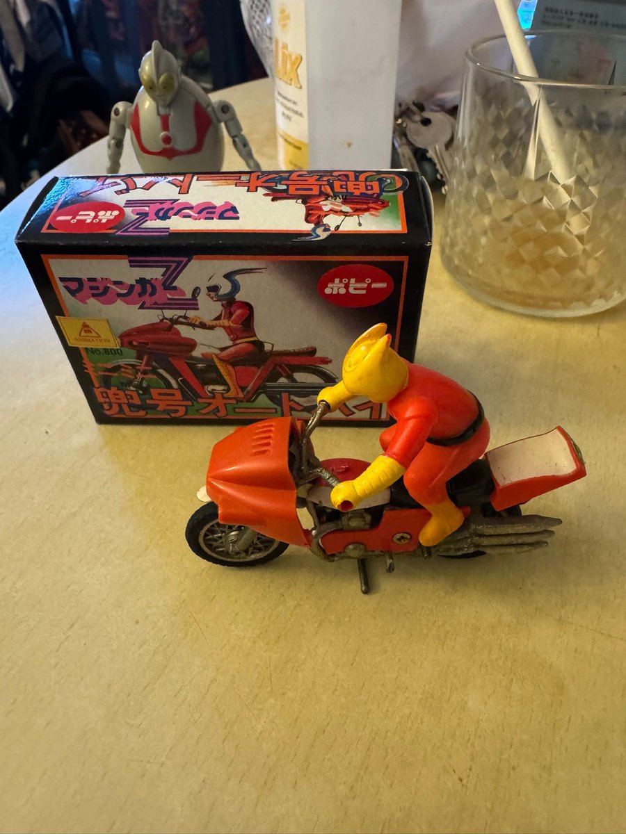 😈 ポピー マジンガーZ ミニミニ兜号オートバイ箱付‼️