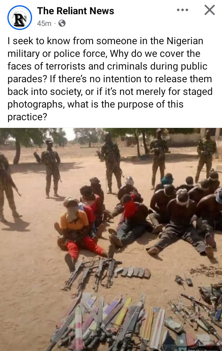 This is from The Reliant News Facebook page. I searched through the comment section, still couldn't find the answer there. 
My X people, please make una tell wetin I no know ooo... 
<a href="/_belikebaddy/">Baddy of Lagos 👑</a> <a href="/arojinle1/">Arojinle</a> <a href="/ekititrends/">Ekiti trends</a> <a href="/GuardianNigeria/">The Guardian Nigeria</a>
