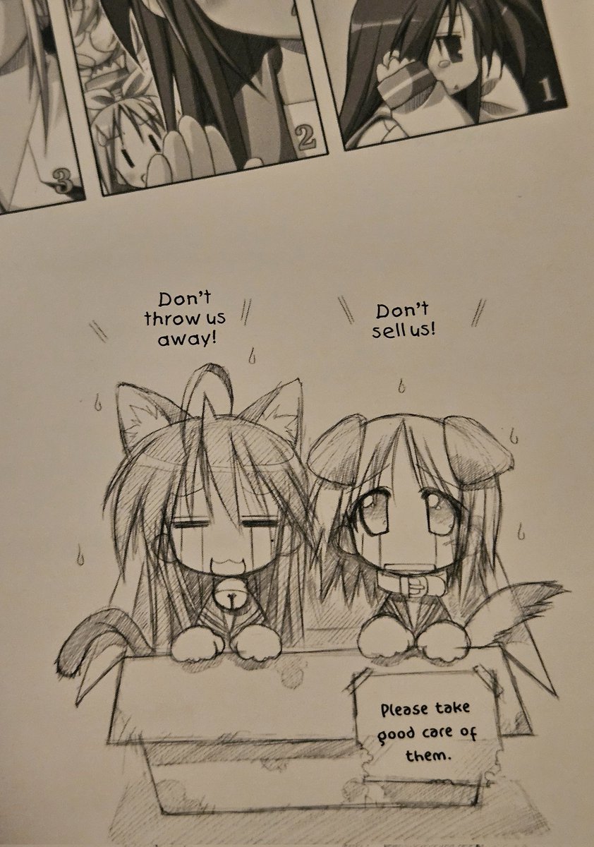 dogfishqq's tweet image. First volume of lucky star
