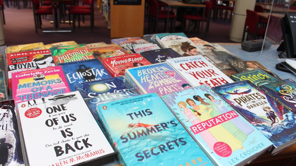 Fresh off the press, new book releases available in our school library! 📚