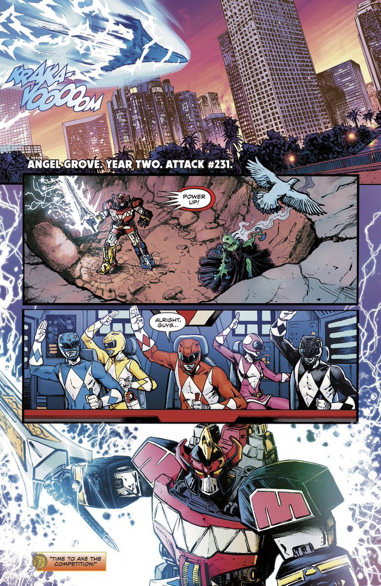 RangerCommandPH's tweet image. NEWS - EXCLUSIVE First Look at MIGHTY MORPHIN POWER RANGERS: ZORD QUEST One-Shot

From @boomstudios an exclusive first look at MMPR: ZORD QUEST from writer Joey Esposito and art by Gavin Smith.

On sale 12/31/25. Covers and preview pages: 

rangercommand.com/news-exclusive…