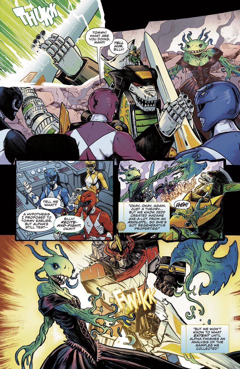 RangerCommandPH's tweet image. NEWS - EXCLUSIVE First Look at MIGHTY MORPHIN POWER RANGERS: ZORD QUEST One-Shot

From @boomstudios an exclusive first look at MMPR: ZORD QUEST from writer Joey Esposito and art by Gavin Smith.

On sale 12/31/25. Covers and preview pages: 

rangercommand.com/news-exclusive…