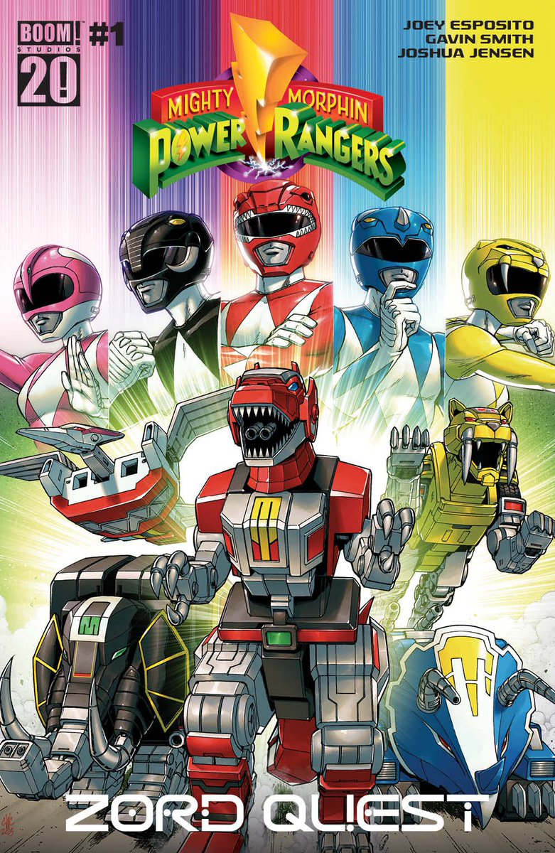RangerCommandPH's tweet image. NEWS - EXCLUSIVE First Look at MIGHTY MORPHIN POWER RANGERS: ZORD QUEST One-Shot

From @boomstudios an exclusive first look at MMPR: ZORD QUEST from writer Joey Esposito and art by Gavin Smith.

On sale 12/31/25. Covers and preview pages: 

rangercommand.com/news-exclusive…