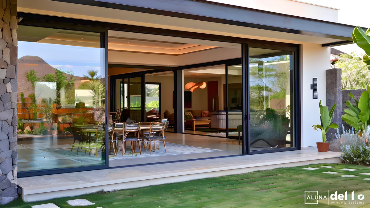 Crafted from marine-grade aluminium, Aluna Sliding Patio Doors deliver smooth operation, slim sightlines &amp; superb thermal efficiency — transforming spaces with light, style &amp; comfort. ✨

Tailored to your project in a range of RAL colours.

👉 dekkowindows.com/doors/aluna-al…
