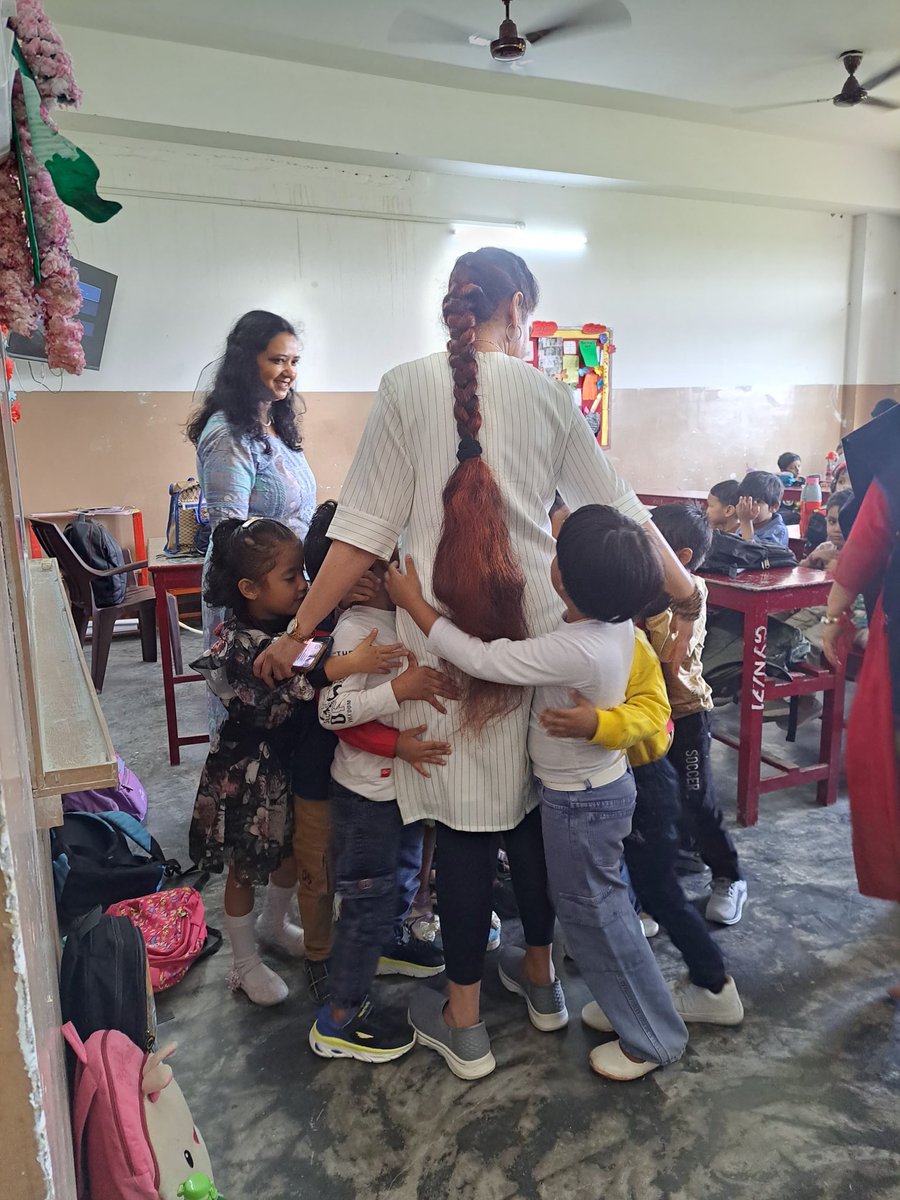 Deepi03's tweet photo. I feel blessed to be in this noble profession, filled with respect, love, and stability. 
But the greatest reward is my students' love – it's the driving force behind everything I do.
Thank you children for making me feel so special  ! https://t.co/KOyhMg46AB