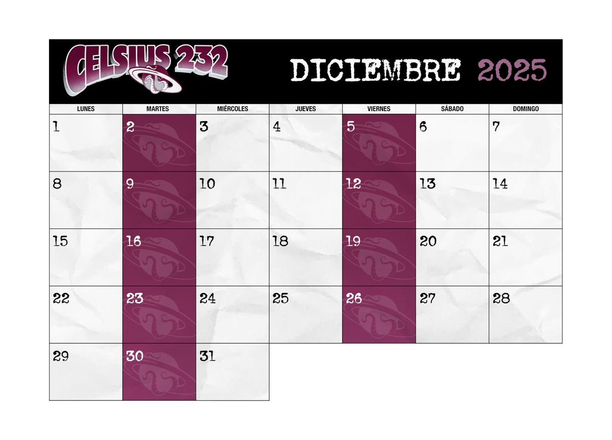 festivalcelsius's tweet image. Con diciembre a la vuelta de la esquina, llega el momento de la que ya es casi una tradición del festi: ¡los anuncios navideños! Cada martes y jueves de diciembre tendréis anuncios del #celsius2026. Y se vienen cositas sí, no creeríais que hemos estado quietos todo este tiempo…