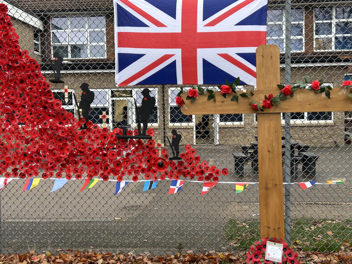 Our display for Remembrance Day that took place on Tuesday 11th November. It is to honour the brave people who gave their lives in the war for us.