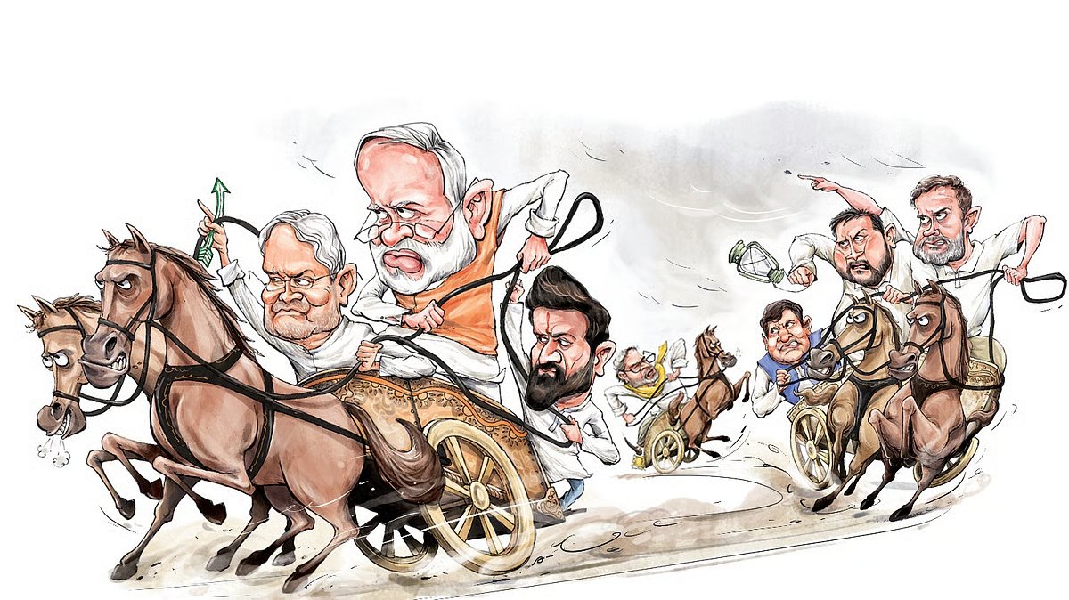 MetaMudhaleedu's tweet image. Bihar Elections &amp;amp; Impact on stock market. Traders read carefully!! 

#becareful 

பீகார் மாநில சட்டசபைத் தேர்தல் இந்திய அரசியலில் முக்கியமானதாக உருவெடுத்துள்ளது. மொத்தம் 243 தொகுதிகளைக் கொண்ட இந்தத் தேர்தலில் இரண்டு பெரிய கூட்டணிகள் நேருக்கு நேர் மோதுகின்றன. ஆட்சியிலுள்ள தேசிய…