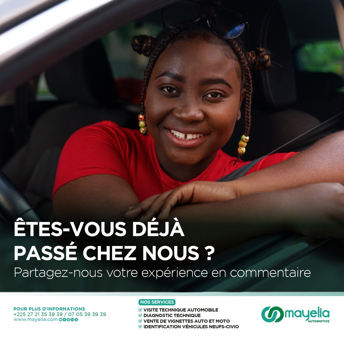 Vous avez déjà fait votre visite technique chez nous ? Partagez votre expérience en commentaire.
Que pensez-vous de notre accueil, de la rapidité du service ou encore de la qualité de nos prestations ? Votre avis compte énormément pour nous

#MayeliaAutomotive 
#ExpérienceMayelia