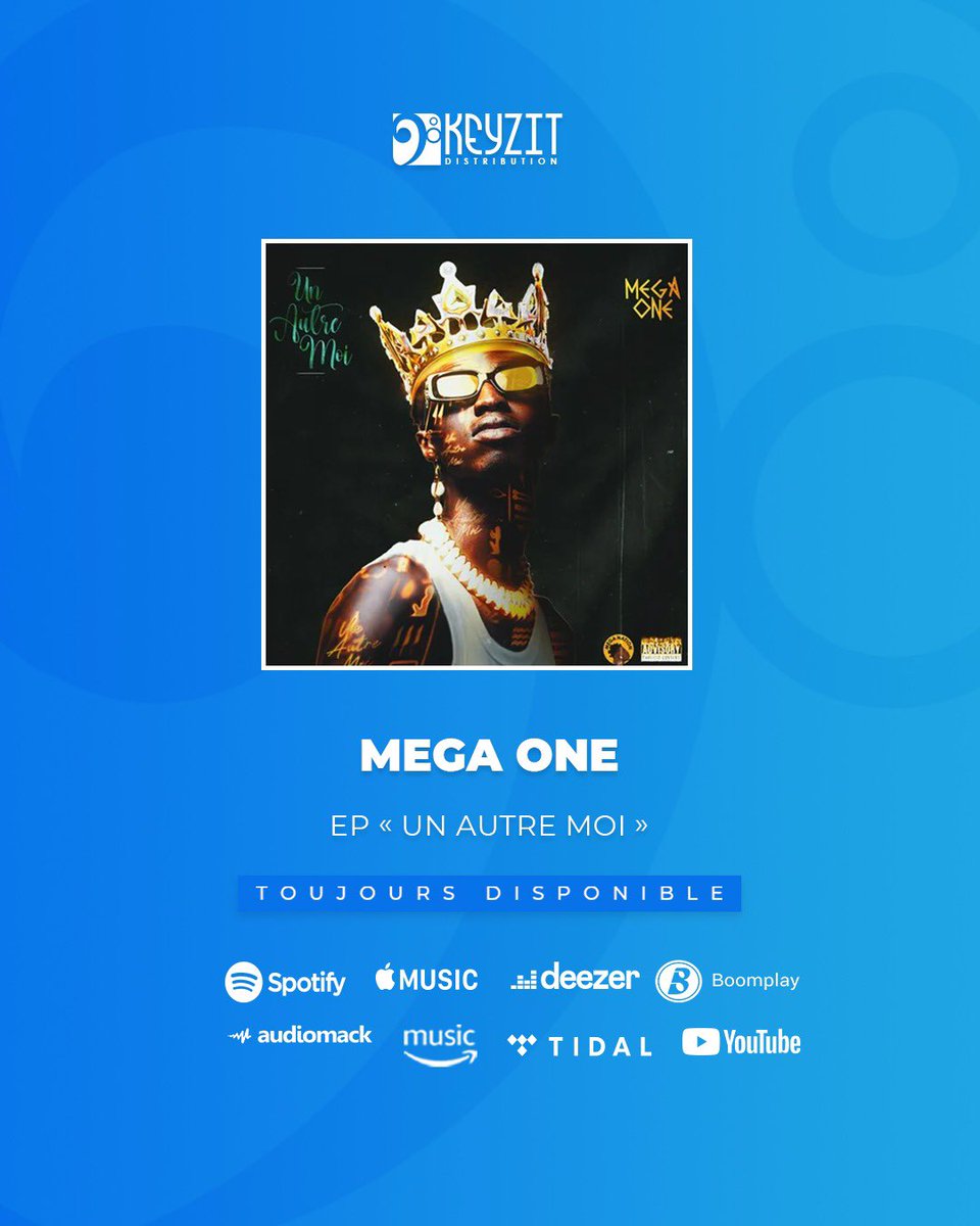 KeyzitMali's tweet image. L’EP &quot;UN AUTRE MOI&quot; de l’artiste MEGA ONE est toujours disponible sur toutes les plateformes de streaming et de téléchargement légal!

🎶 fanlink.tv/MegaOneUnautre…

𝐃𝐢𝐬𝐭𝐫𝐢𝐛𝐮𝐞 𝐭𝐚 𝐦𝐮𝐬𝐢𝐪𝐮𝐞 𝐚𝐯𝐞𝐜 𝐊𝐞𝐲𝐳𝐢𝐭 ! 💿

#MegaOne #KeyzitDistribution #Keyzit #AfricanMajor