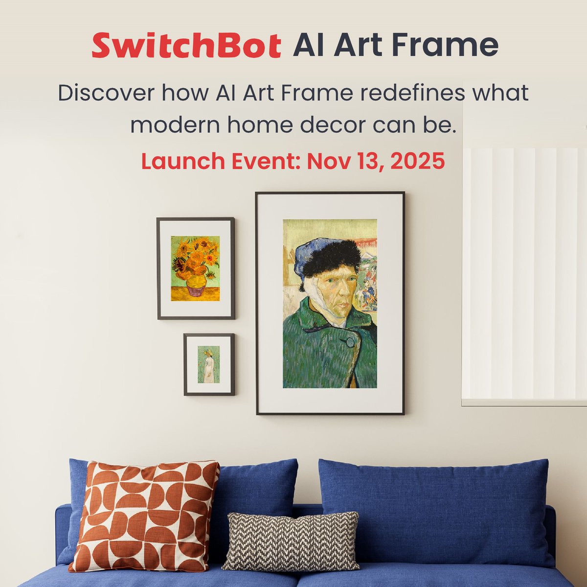 SwitchBot's tweet image. Come check out our SwitchBot AI Art Frame showcase video! 
Lena&apos;s here to give you a quick rundown on its features, AI capabilities, and more.
We&apos;re also doing a giveaway on YouTube, check it out to see how you can join! 

Watch now 👉 switchbot.vip/447kwFE
#AIArtFrame