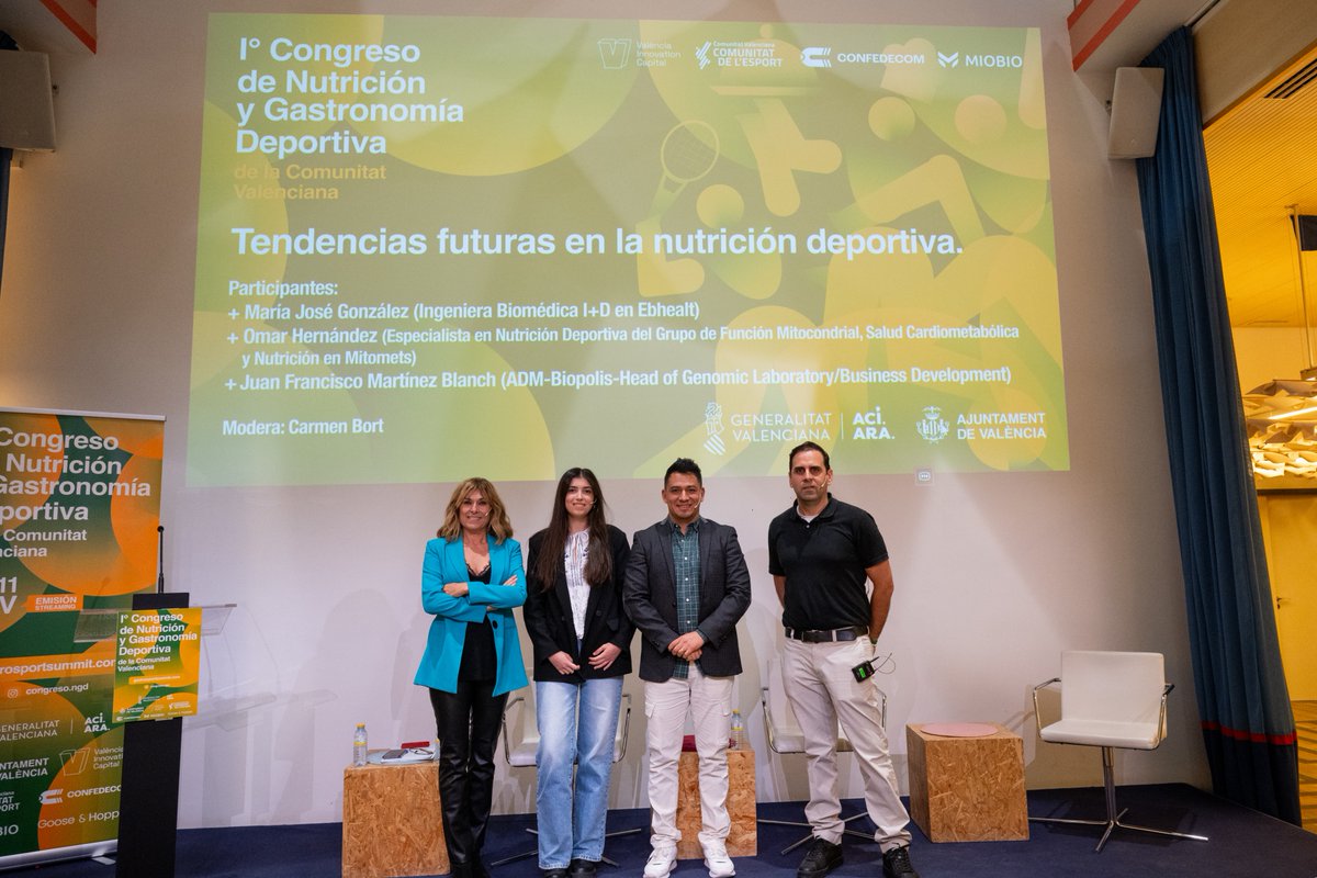 GVAfisabio's tweet photo. 💪🏃♂️ Omar Hernández, investigador de Fisabio, y miembro del HUB, ha participado en el Gastro Sport Summit
Ha hablado sobre la suplementación en el rendimiento físico y su aplicación en poblaciones clínicas
Gracias a Hub Sports Valencia y a la organización de parte de #MIOBIO🍏 https://t.co/CYymkNjpRk