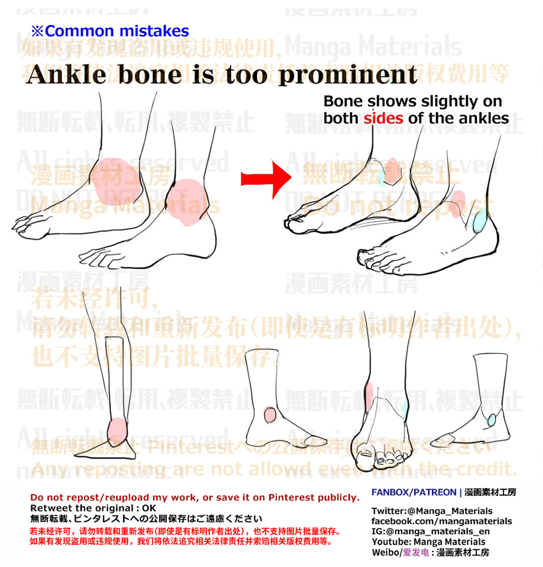 MangaMaterials2's tweet image. PERSONAL NOTE: Ankle Bone

Movement of the Ankle
Patreon
patreon.com/posts/38943382
FANBOX
fanbox.cc/@mangamaterial…

Foot: Summary of the common mistake and the correcting method
Patreon
patreon.com/posts/foot-sum…
FANBOX
mangamaterialsen.fanbox.cc/posts/527055

#arttutorial