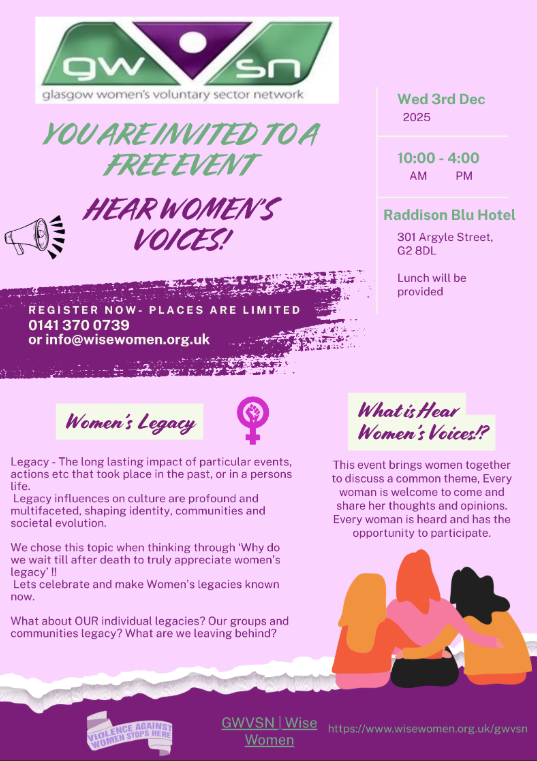 Wise Women Glasgow (@wisewomentweet) on Twitter photo 