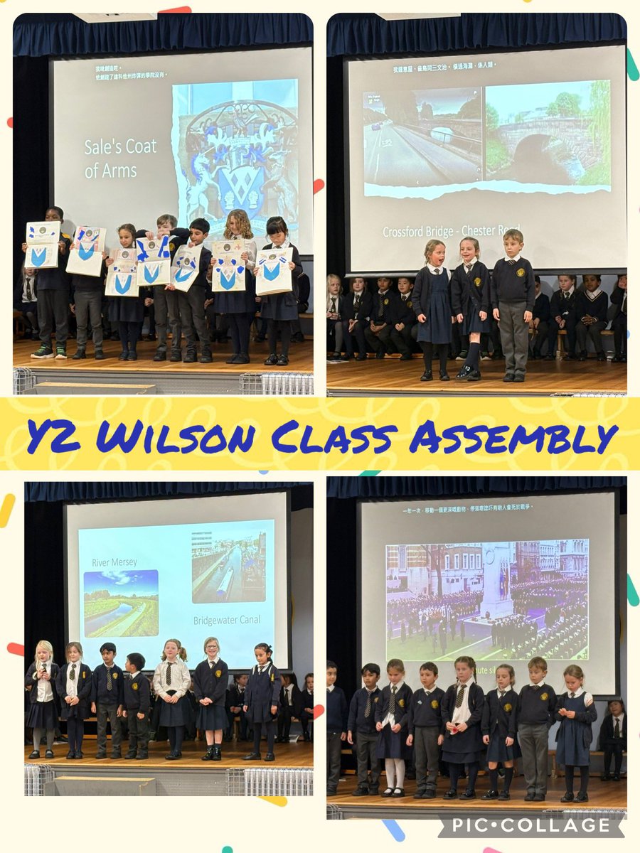 SpringfieldSPS's tweet image. Well done to Y2 Wilson who wowed us all with their knowledge of Sale in their brilliant class assembly! They all spoke so clearly and confidently, showing so much learning! #Y2 #SaleTown #M33 #assembly #oracy #confident 
#Motivatedtoachieve 🟢
#Togetherweareateam 🔵