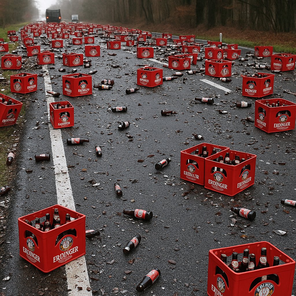 So viel Leid in einem Bild. 🥺   

Stoppt Biertransporte!