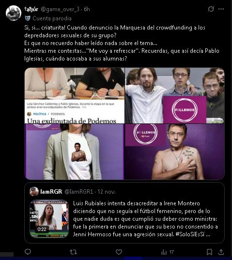 Otro Podemita...que no entendió mi humor. Si es que son... unos mal follaós.🙄