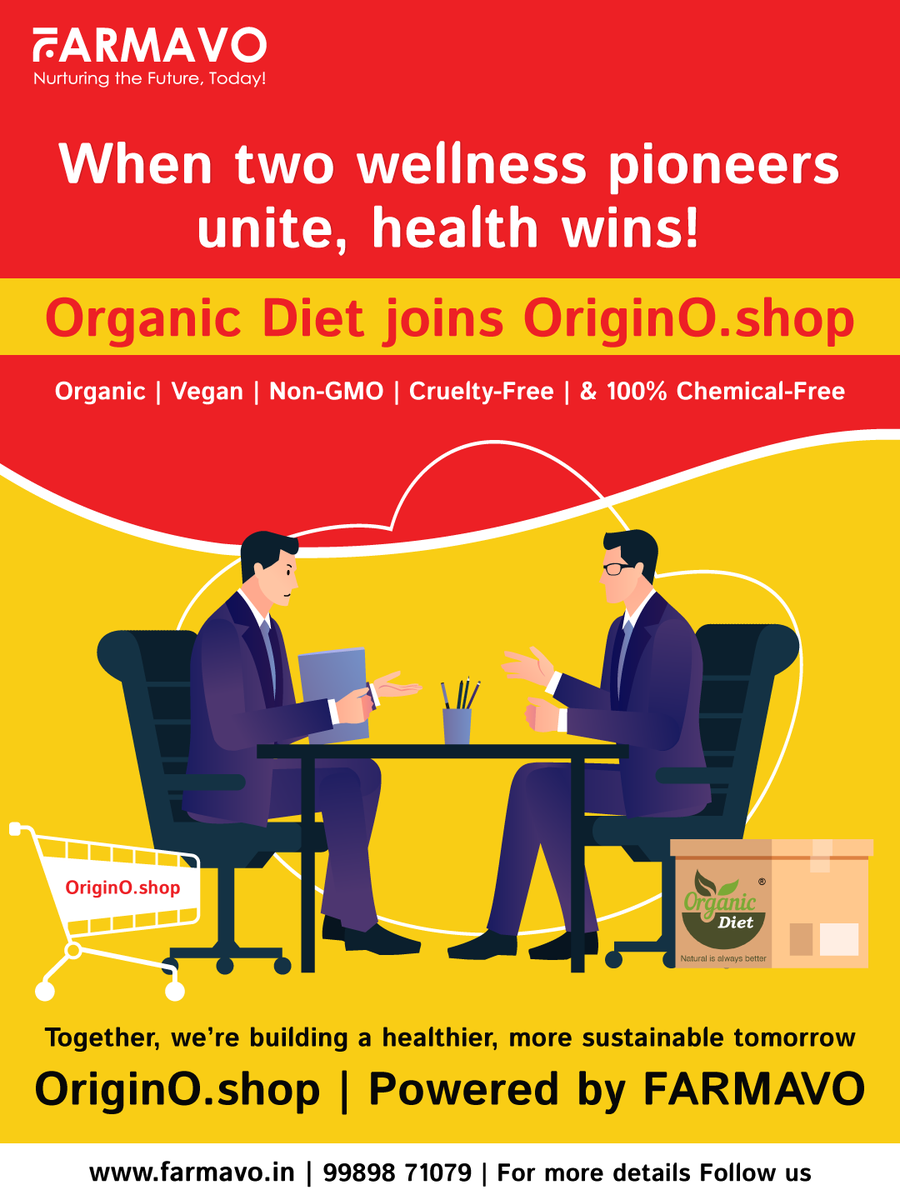 farmavo_in's tweet image. BIG NEWS! ✨ Welcome Organic Diet @Organicdietind  —the powerhouse of premium organic foods—to #OriginO.shop! 💚
From millets to superfoods and nutraceuticals, purity &amp;amp; wellness lead the way.
100% Organic. Vegan. Non-GMO. Cruelty-Free.
#HealthyLiving #CleanFoodMovement #Farmavo