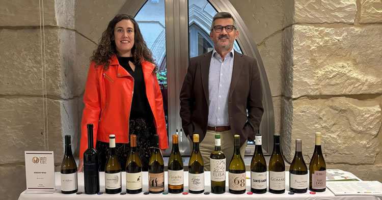 CRDO_Ribeiro's tweet photo. "La D.O. #Ribeiro se zambulle de lleno en Alicante" Representantes del Consejo Regulador han presentado 13 vinos al sector profesional alicantino, que se volcó en la exitosa convocatoria de la UEC 👇https://t.co/HGqGtvkFlf https://t.co/B8i9l0BT5R