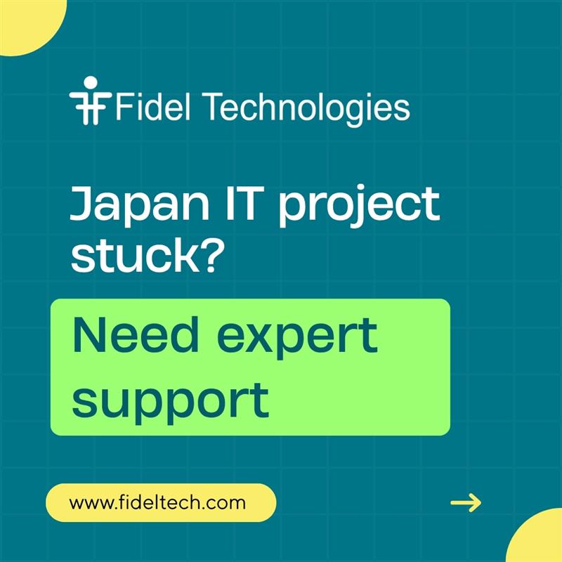 FidelTech's tweet image. Is your Japan IT project stuck?
 
Fidel can help with expert IT support, available onsite or remotely, for both short-term and long-term projects. 
 
Contact us at - salesfidel@fideltech.com | fideltech.com
 
#ITProjects #JapanIT #ITSupport #BilingualITSupport