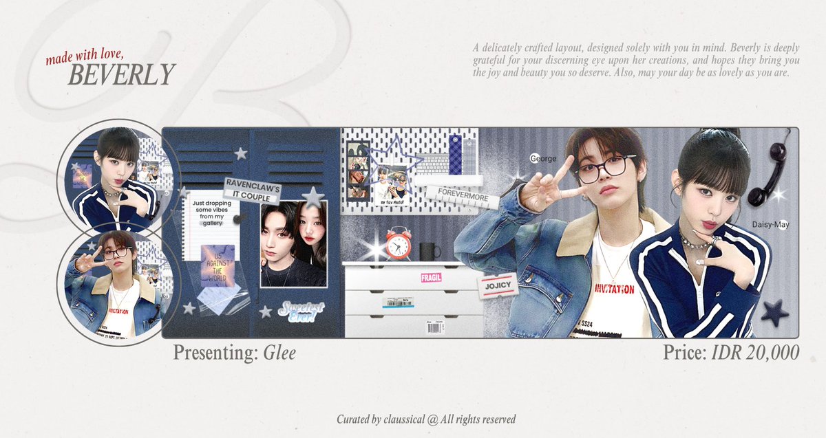 claussical's tweet photo. Pertama untuk Glee, layout ini aku culik dari @cherishcate. Glee juga bisa untuk couple ataupun squad. Untuk squad sendiri bisa up sampai 15 head dalam satu layout ya, tapi ini contohnya untuk 6 orang. Price juga sudah termasuk untuk recolor. https://t.co/CcydzvLv5Y