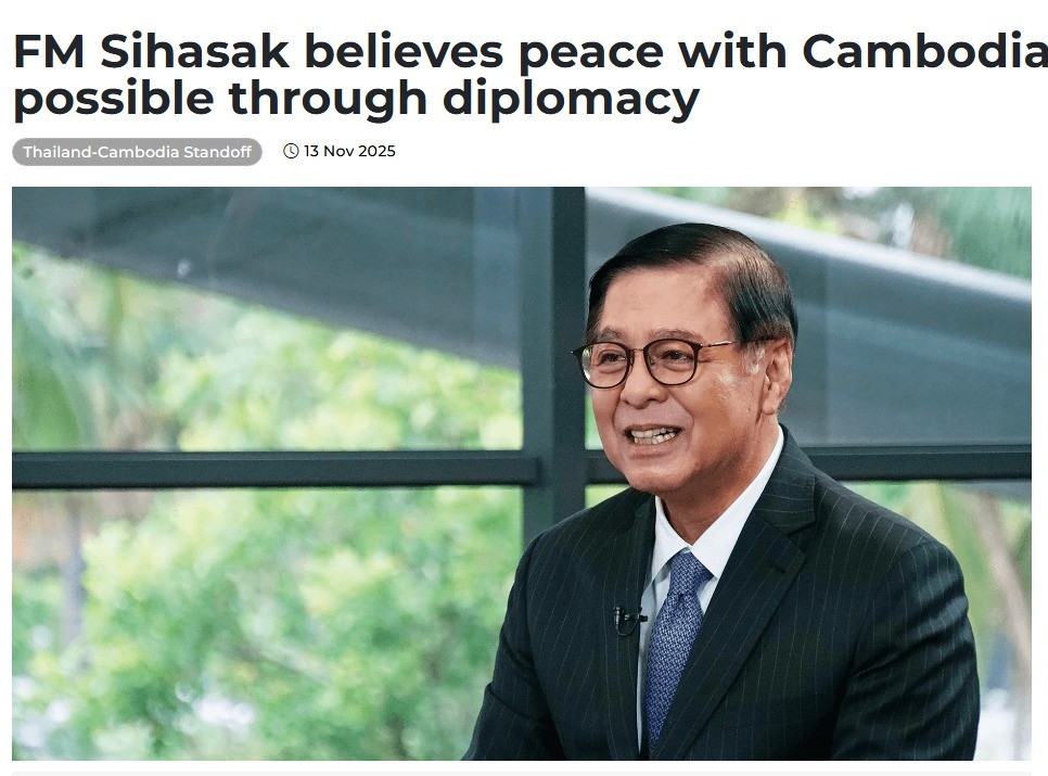 thepchaiyong's tweet image. สีหศักดิ์เปิดใจกับไทยพีบีเอส เข้าใจอารมณ์คนไทยขณะนี้ แต่ในฐานะนักการทูตก็ยังเชื่อว่าการทูตเป็นหนทางดีที่สุดที่จะทำให้เกิดสันติภาพ ทำให้นึกถึงวลีที่ได้ยินบ่อยในภาวะขัดแย้ง “give diplomacy a chance”