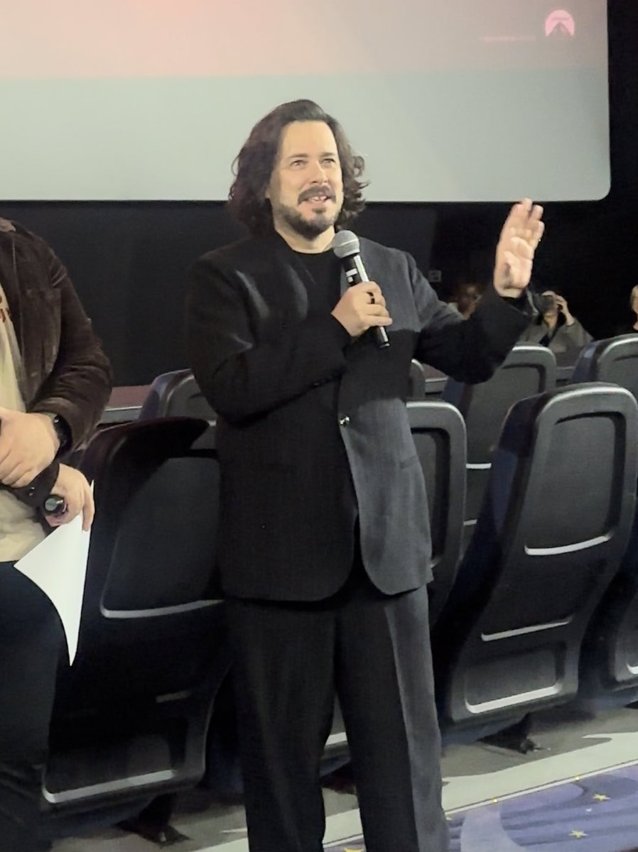crissy_palacios's tweet photo. had a chance to go to the advanced screening of @RunningManMovie introduced by @edgarwright himself n boy it did not disappoint… incredible work, a non stop action packed comedy.
I haven’t had this much fun at the movies in years!!! #TheRunningManTO #RunningManTO https://t.co/1f5zh9mQPP