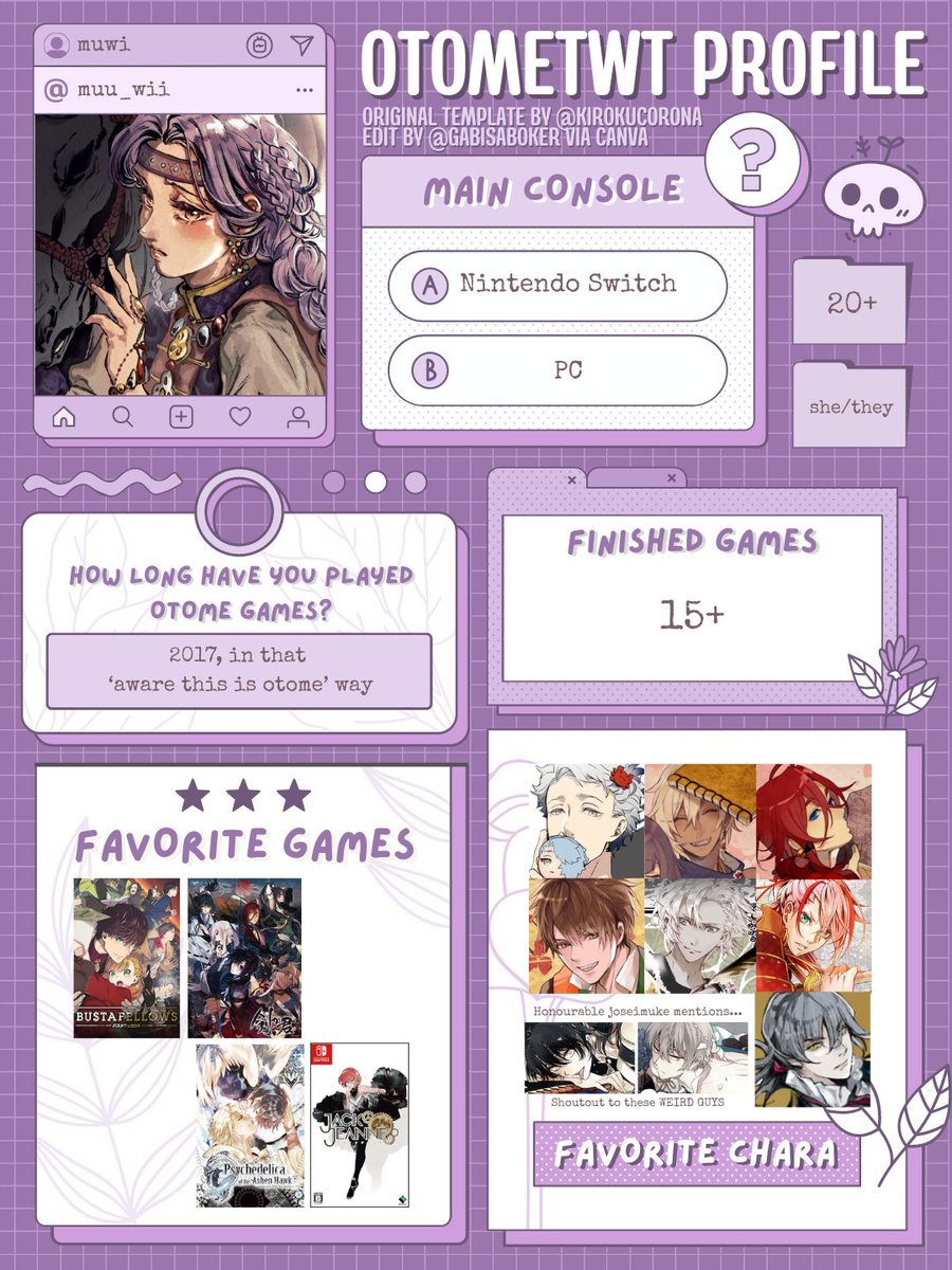 muu_wii's tweet image. ーreviving this acc, trying to be active again! 🐂

hii 💜 i&apos;m muwi, i love yapping but i love tragedy and angst more. i chew glass for breakfast lunch and dinner. bring on the pain! oomf me up if you like pain too !!
#otometwt #otometwtintro