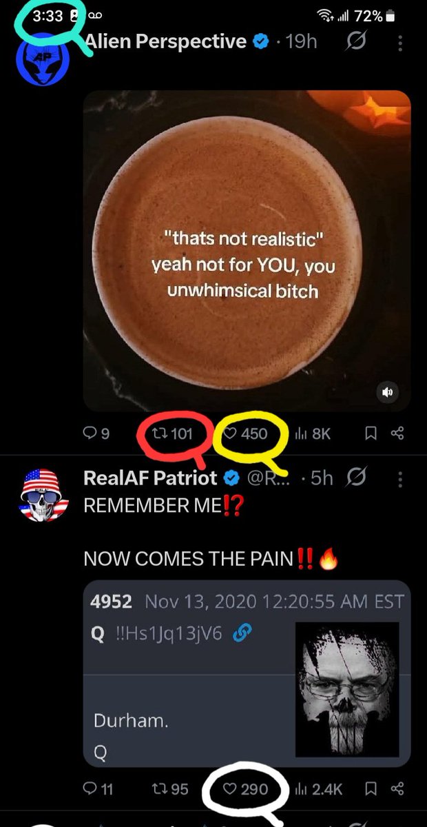 DeanDavis33's tweet photo. @RealAF_Patriot Timeline Visit 🦋
For Full Decipher 🐇
#WhatAreTheOdds 🪽
#TwoNineZero 2️⃣9️⃣0️⃣ https://t.co/qNcLgBhu6E