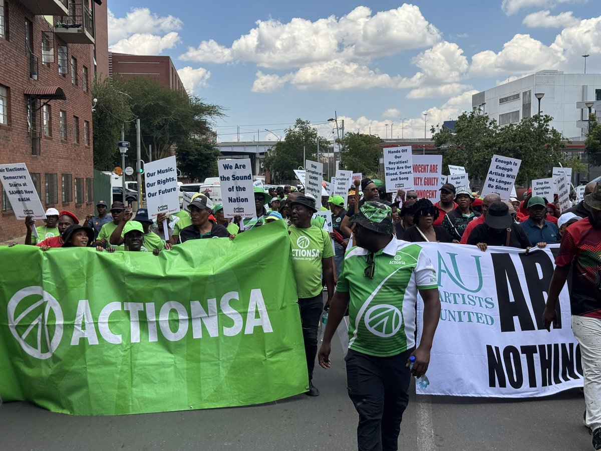 We are the sound of the nation 
#actionSA #SAMBRO #Artists