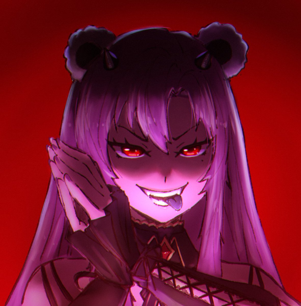 Dibujo/práctica de anoche 😈
💜 #runatelier #jhonkaitoart