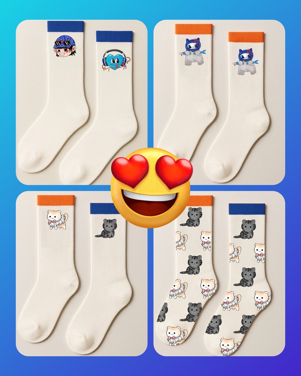 Producto oficial~ Unleash The Build 😍😍💙

Estos calcetines son preciosos y podrás lucir genial y "cute" con ellos 🤩

<a href="/JakeB4rever/">BIU.</a> 
#BuildJakapan 
#Beyourluve