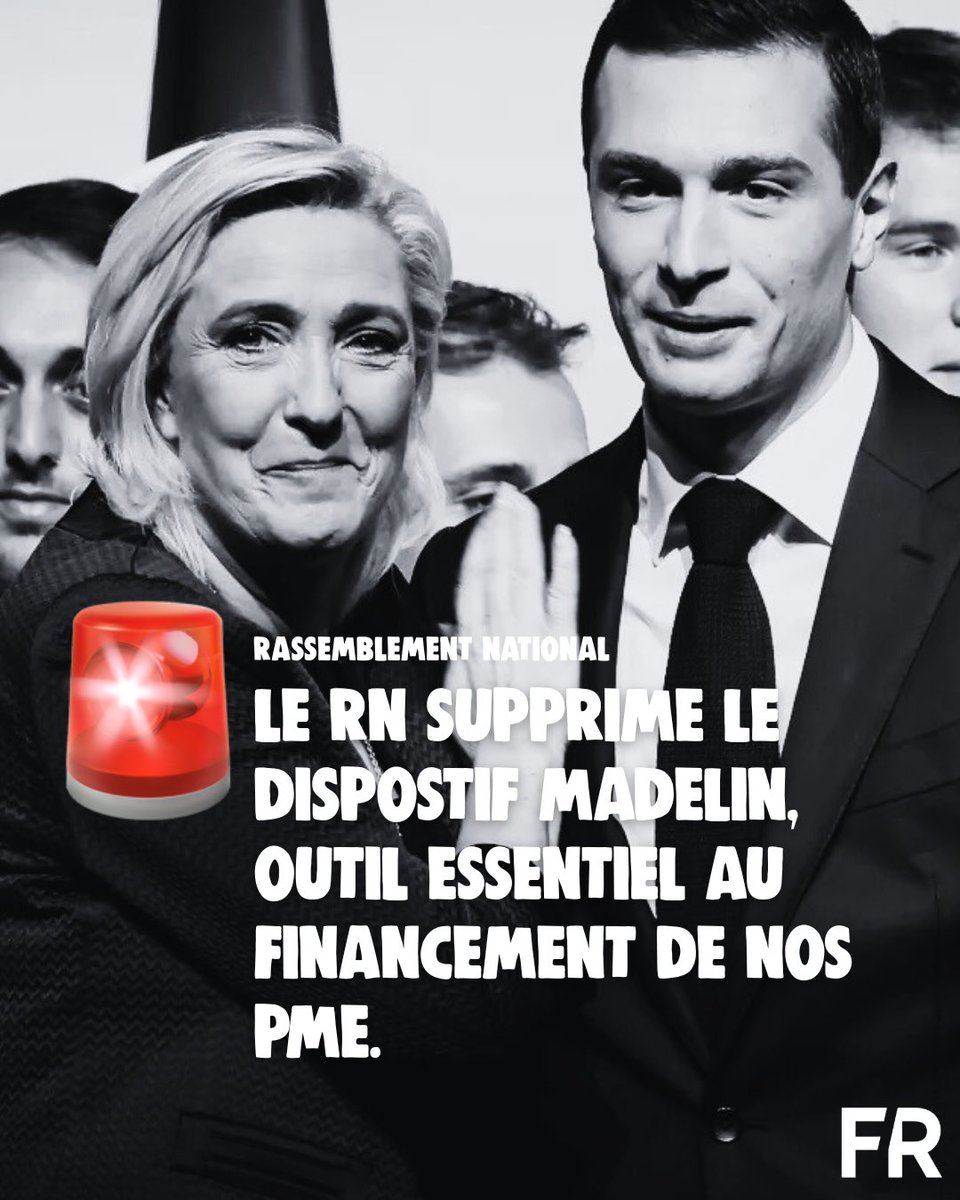 FrontRep's tweet image. 🚨Alerte irresponsabilité 

En votant la suppression du dispositif Madelin, ils privent nos PME d’un outil vital pour attirer les investisseurs et renforcer leurs fonds propres.
Ce dispositif représente près de 20 % des investissements annuels dans les petites entreprises…